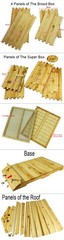 Auto Draining Honey Beehives Cedar Wood Bee House Beekeeping Box Honey House New