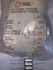 10,000 pF 160 volt Polystyrene Capacitor Tolerance +/- H% By MIAL NEW QTY (5)