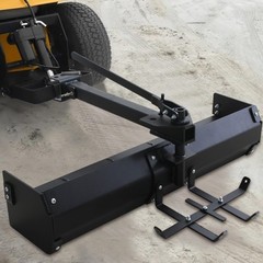 42″ Tow Behind Box Scraper Lawn Tractor Attachment w/ Steel Box Blade Hitch Tow