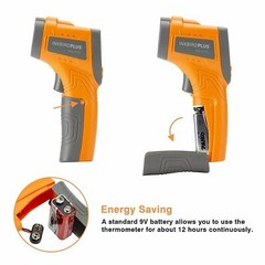 LCD Infrared Thermometer Temperature Gun Laser IR Cooking Oven Pizza -50°C-550°C