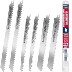 6 Pack Reciprocating Saw Blades for Frozen Meat Bone Fish – 3TPI Steel