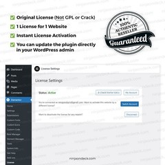 🥷 Elementor Pro Official License ‒ 1-Year / 2-Year