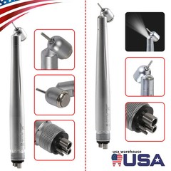 1-5 Dental 45° Degree LED E-generator /High Speed No LED Handpiece 4Hole fit NSK