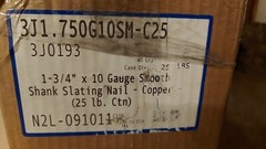 1 3/4″ Smooth Shank Solid Copper Slating Nails 10 gauge (50 pcs)