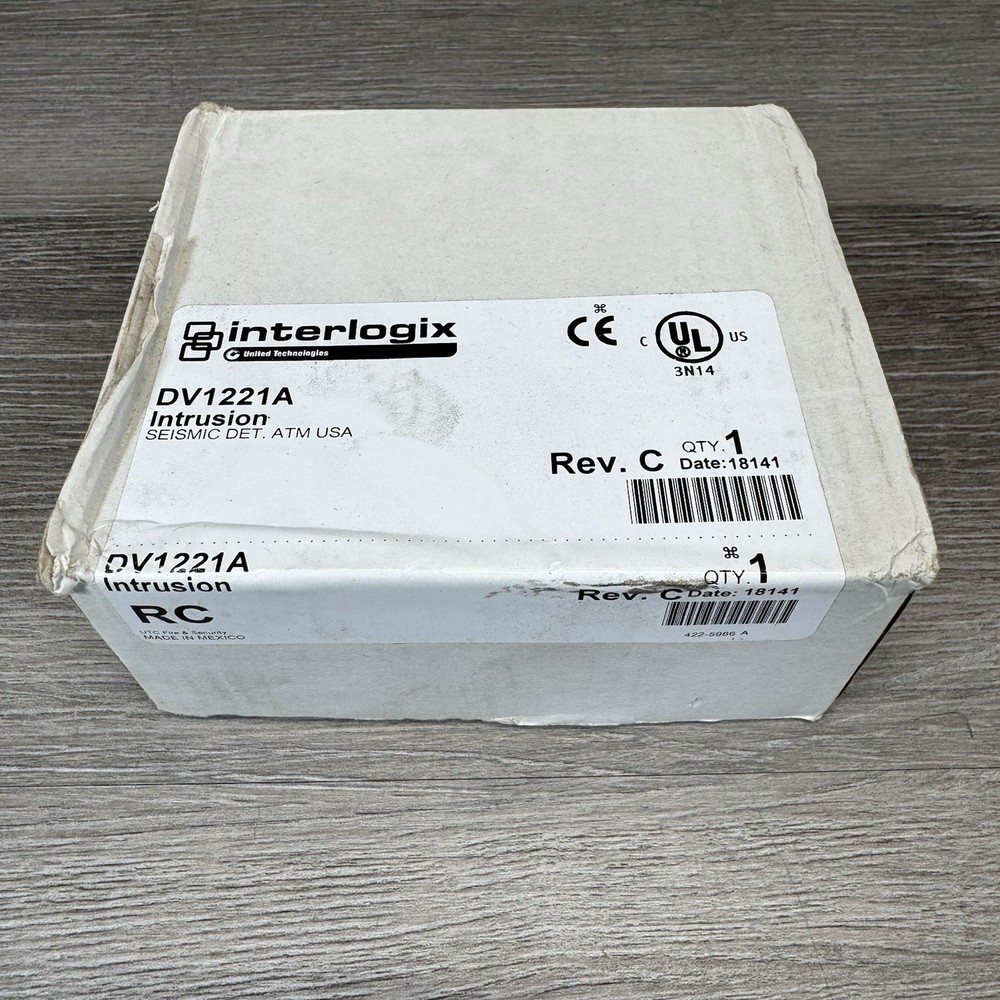 INTERLOGIX SECURITY DV1221A SEISMIC VIBRATION DETECTOR ALARM