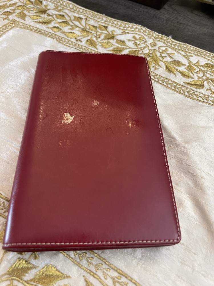 Filofax ‘Cuban’ Slimline personal organizer Red – 2010 NOS
