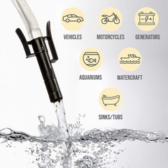 Automatic Fuel Transfer Pump with Auto-Stop – 3X Powerful D Battery, 2.4 Gal/min