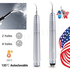 USA Dental Ultrasonic Air Perio Scaler Handpiece Hygienist 2 & 4-Holes 3 Tips CE