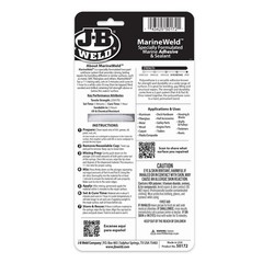 J-B Weld 50172 MarineWeld Marine Adhesive Epoxy Syringe 25ml Boats & Watercraft