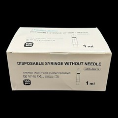 Syringe – Sterile – Luer Lock – 1ml-10ml – 2×100/pk