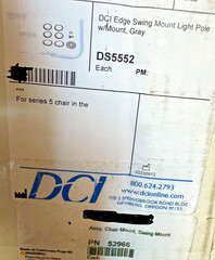 NEW DCI Edge Series 5 Dental Chair Mount LED Light Grey & Swing Mount Light Pole