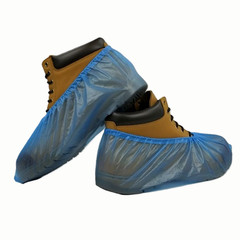 Shield Safety 16″ Blue Bottom Shoe Cover Cast Polyethylene 4000 Pieces