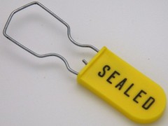 Electric Utility Meter Tamper Evident Padlock Security Tag Seal Yellow 10 Pack