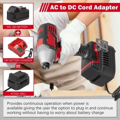 New Version 110V to 18V DC Converter,Power Source Option for Milwaukee 18V M1…