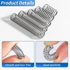 380PCS Stainless Steel Compression Springs Assortment Kit – Small & Tiny Springs