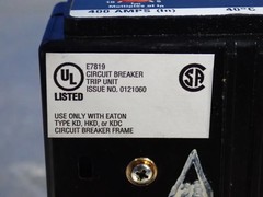 EATON KT3400T THERMAL MAGNETIC TRIP UNIT 03260220144