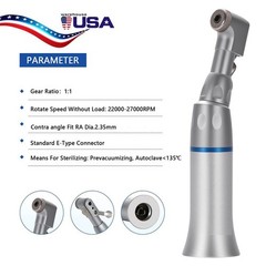 10 NSK Style Dental Slow Low Speed Contra Angle Handpiece Latch E-Type Attach AS