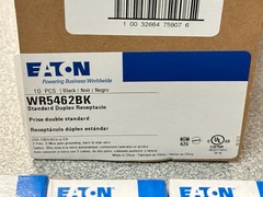 10 NEW Eaton WR5462BK Black Duplex Receptacle 20A 250V 3W 6-20R Weather Resist