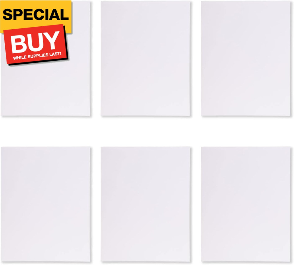 Glue Top Writing Pads (Letter (8.5in x 11in) – Blank, White)