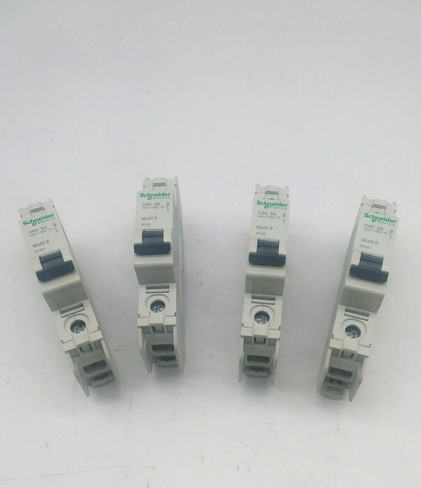 Schneider Electric C60 2A 60103 Circuit Breaker Lot of 4