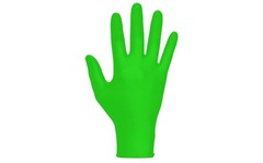 Nitrile Exam Gloves 7 mil 2XL Powder Free Hi-Viz Green 100 Count Extra Strength
