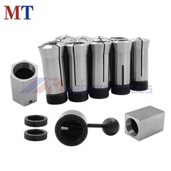 1/8-1 Inch 5C Fractional Collet Set 15 Pack with 5 Collet Blocks for Lathe