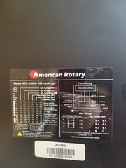 American Rotary 50 HP 1-3 Phase Converter and Isolation Transformer Package