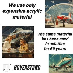 Acrylic Display Shelves Risers Plinths Stands for Collectables Items-Hoverstand