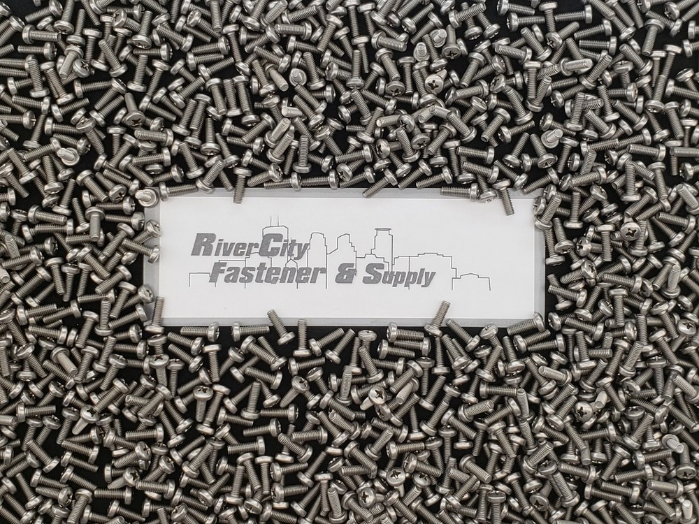 (100) M4-0.7×12 Phillips Pan Head Machine Screws Stainless Steel 4mm x 12mm