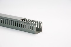 Pre-cut / Cut to Length GRAY High Density Wiring Duct w/Cover