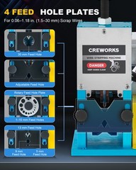 CREWORKS Wire Stripper Electric Stripping Machine for 1 to 30 mm Scrap Cables