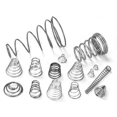 Conical Cone Compression Spring Pressure Spring 0.4-2 mm Wire Dia 7-76 mm Length