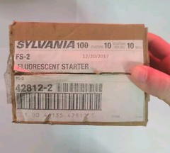 Sylvania 42812 FS-2 Fluorescent Starters – Pack of 10-10 Packs Open Case