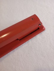 Vtg Swingline Stapler Red Model 401 Metal New York USA DME office space