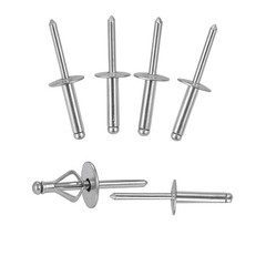 Silver TriFold Large Head Aluminum Pop Blind Rivets 3/16×4/5 Inch 50 PCS