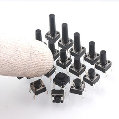 6x6mm Tactile Tact Push Button Switch 4 Pin DIP Through Hole SPST PCB Miniature