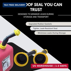 Mr Yellow Cap Gas Can Spout Replacement Kit – 2pack Universal Leakproof Angle Ga