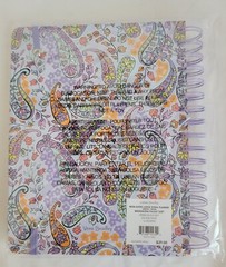 NEW Vera Bradley Non-Dated Large Spiral Planner MADDALENA PAISLEY SOFT 12 Months