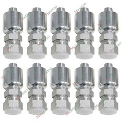 10PCS 10643-12-12 HYDRAULIC HOSE FITTINGS For Parker 3/4″ FEMALE JIC