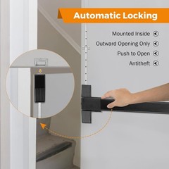 27.5″ Door Panic Bar Exit Device Vertical Rod Push Bar Lock Heavy Duty New