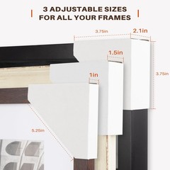 Golden State Art, Picture Frame Corner Protectors (Pack of 100-Pack, White