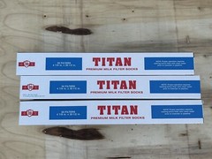 Qty -150 – TITAN PREMIUM MILK FILTER SOCKS 4-7/8″ X 33-1/2″ -PROFESSIONAL “NEW”