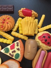 Fake food Hamburger ONION Rings FRIES chips cupcake MTC Burger King hotdogs