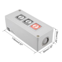 Forward Reverse Stop Momentary Push Button Control Switch Box 10A
