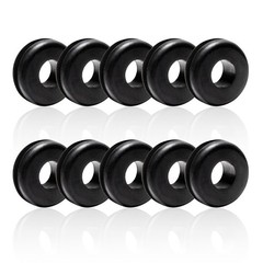 10 Pack Rubber Grommet of Pressure Washer Nozzle Tips 7/8 inches, Black