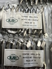20pcs M2 HSS #4 center drills 1/8×5/16×2-1/8″ #530-400