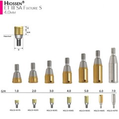 Locator abutment W/Male cap Inserts For DIO UF(ll) Novaloc Fixture Regular 1-7mm
