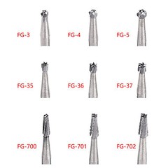 Dental Carbide Bur Friction Grip FG Round 557 330 For High Speed Handpiece A