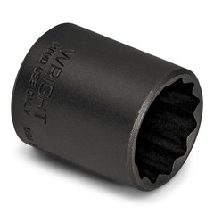Wright Tool 33124 3/8″ Drive Black Finish Standard Socket 12 Point SAE 3/4″