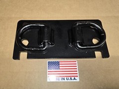 Kioti Bobcat Tractor Front Bumper Hitch D Ring bracket Tie Down hooks USA MADE!!